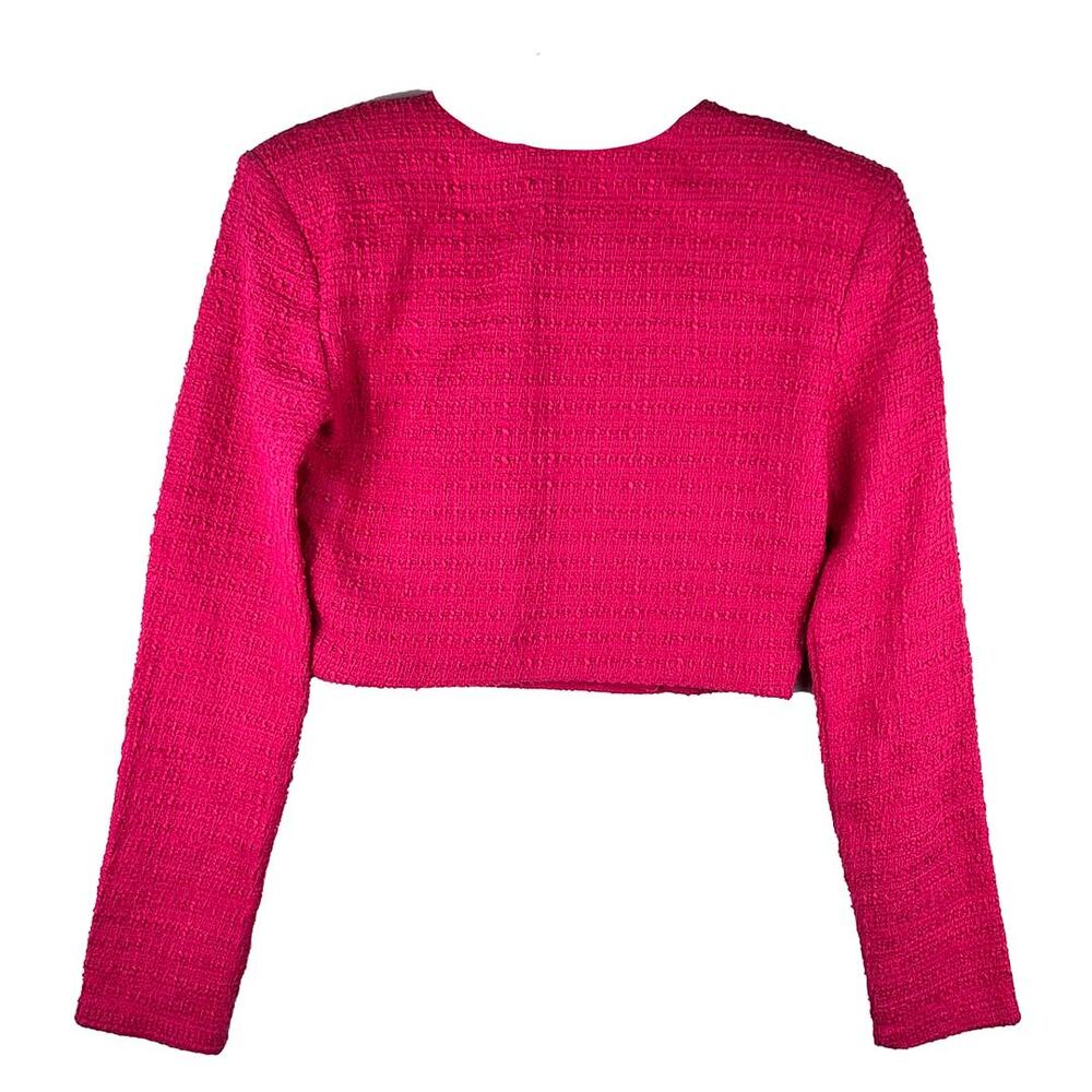 ZARA Tweed Structured Crop Blazer Size Small NWT - Picture 13 of 13